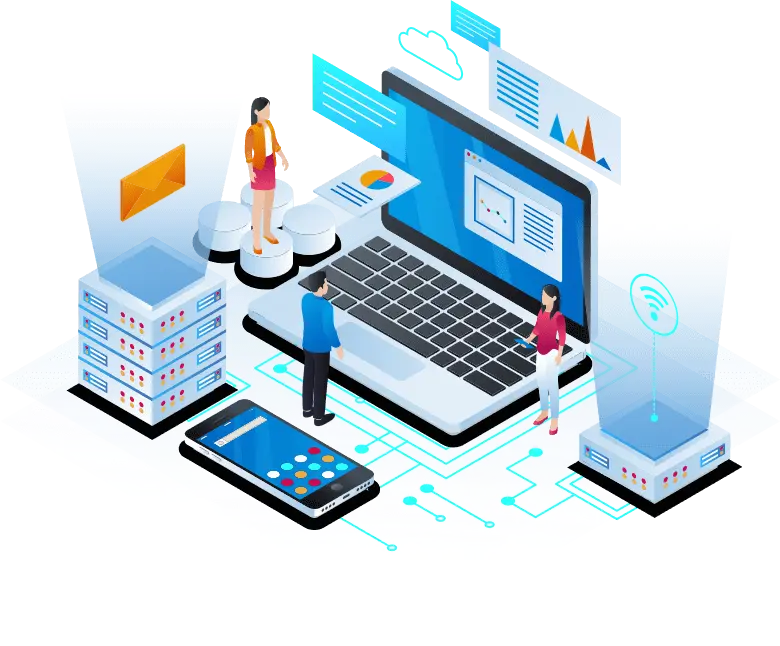 Digital transformation illustration